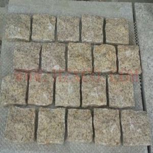 G682 Yellow Granite Natural Split Cobbles