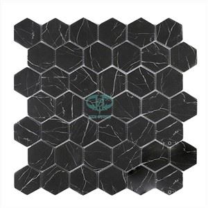 Nero Marquina sešstūra flīze